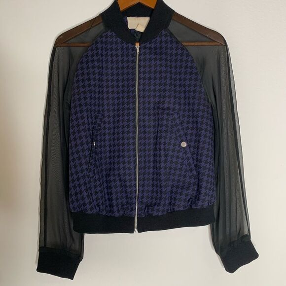 H&M Black and Purple Bomber Jacket - Picture 1 of 6